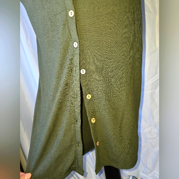 💚NWT FASHION NOVA Ribbed Style Olive Dress, Medium - Picture 4 of 5